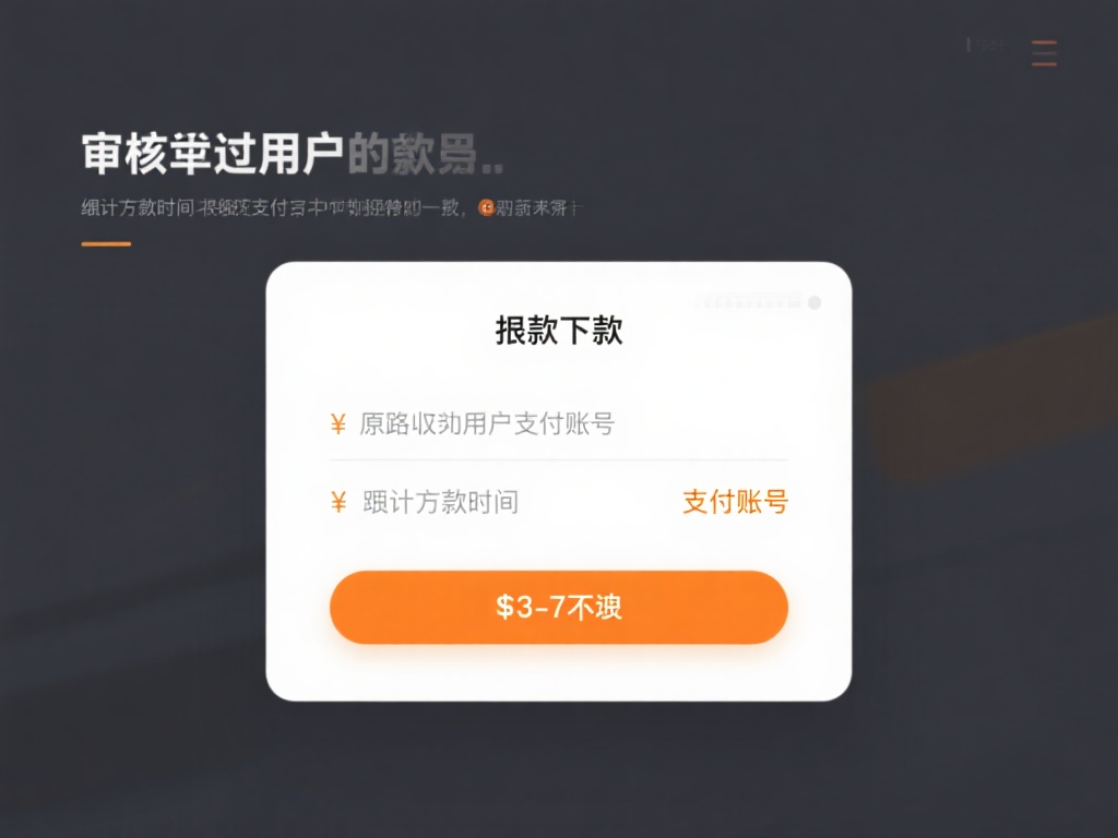退款到账：审核通过后，退款金额将原路返回至用户的支