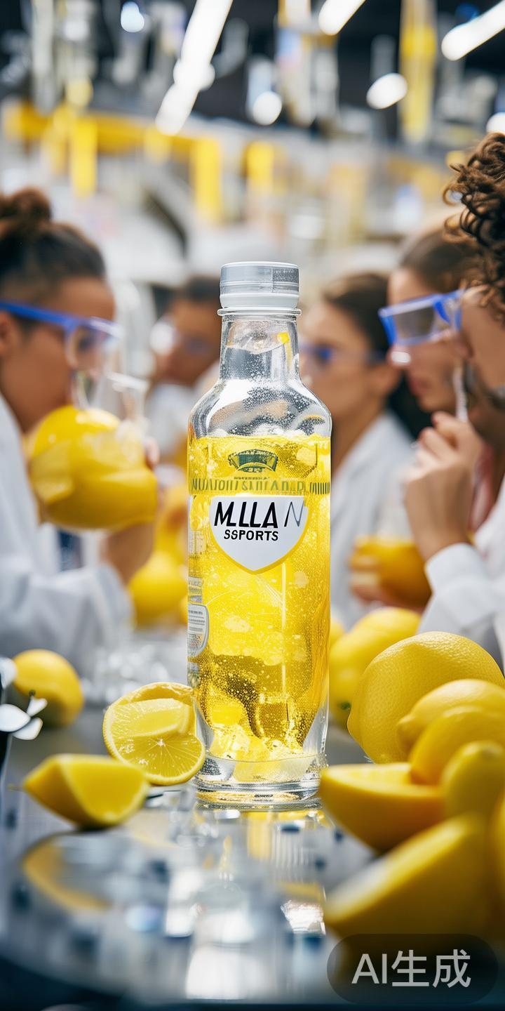 在产品方面，米兰体育柠檬不断结合体育元素与健康营养